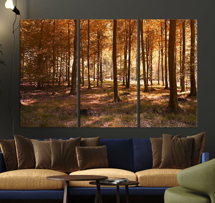 Forest Landscape Giclee Canvas Wall Art Print for Living Room Hallway Decor