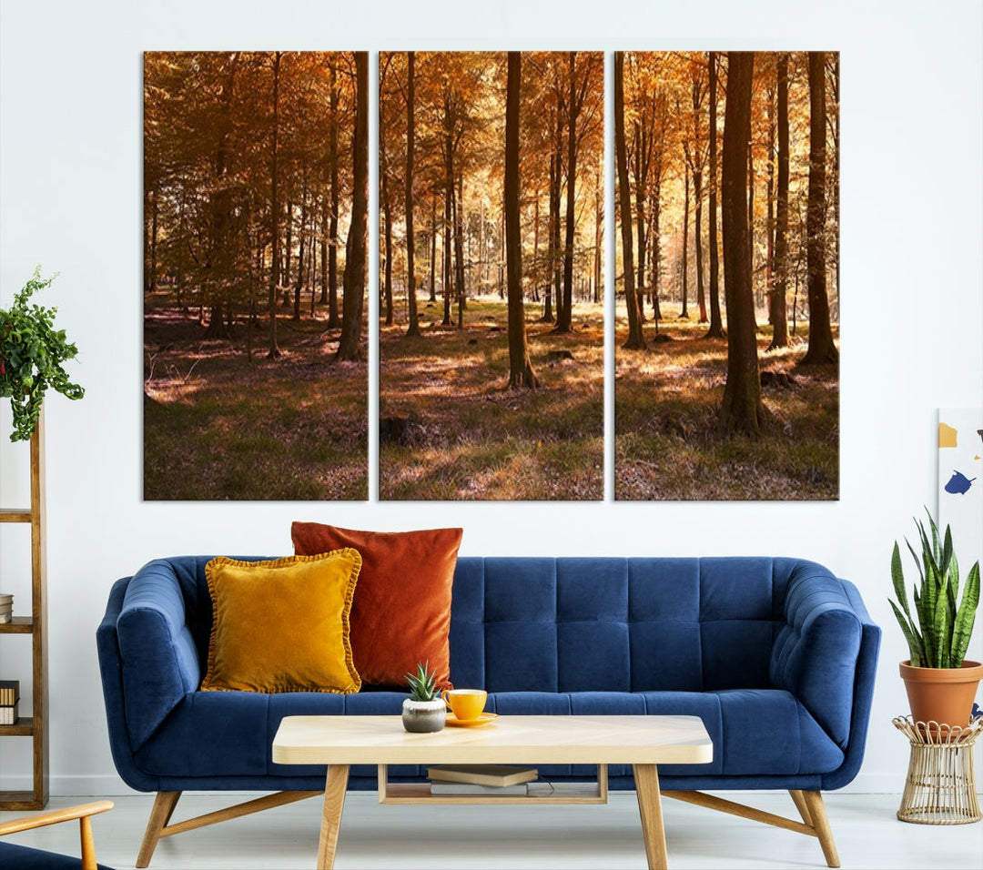 Forest Landscape Giclee Canvas Wall Art Print for Living Room Hallway Decor