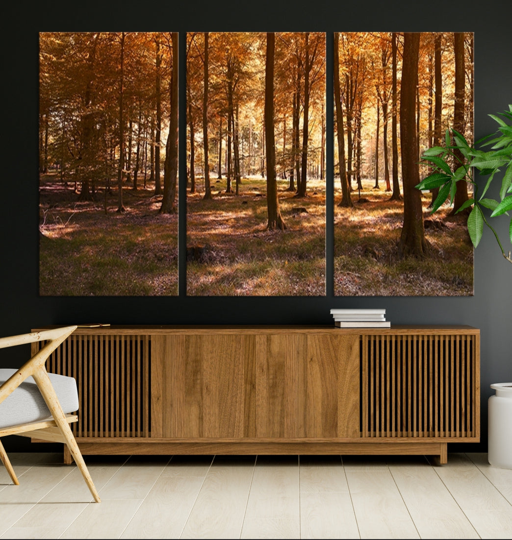 Forest Landscape Giclee Canvas Wall Art Print for Living Room Hallway Decor