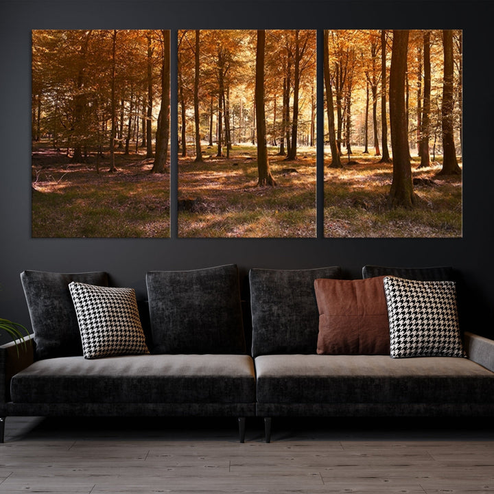 Forest Landscape Giclee Canvas Wall Art Print for Living Room Hallway Decor