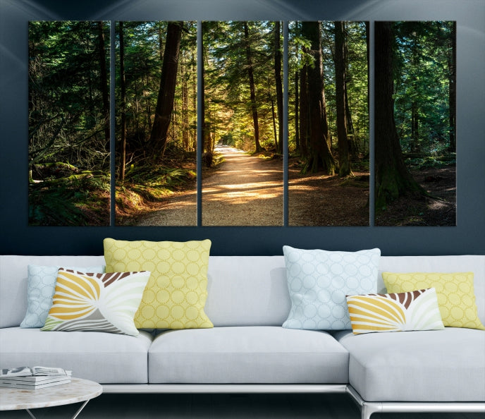 Forest Path Spring Landscape Adventure Giclee Extra Large Wall Art Canvas Print