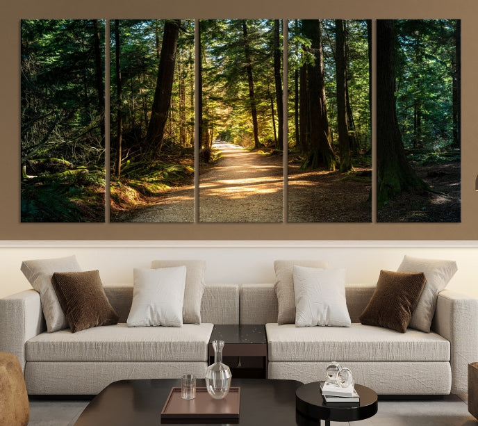 Forest Path Spring Landscape Adventure Giclee Extra Large Wall Art Canvas Print