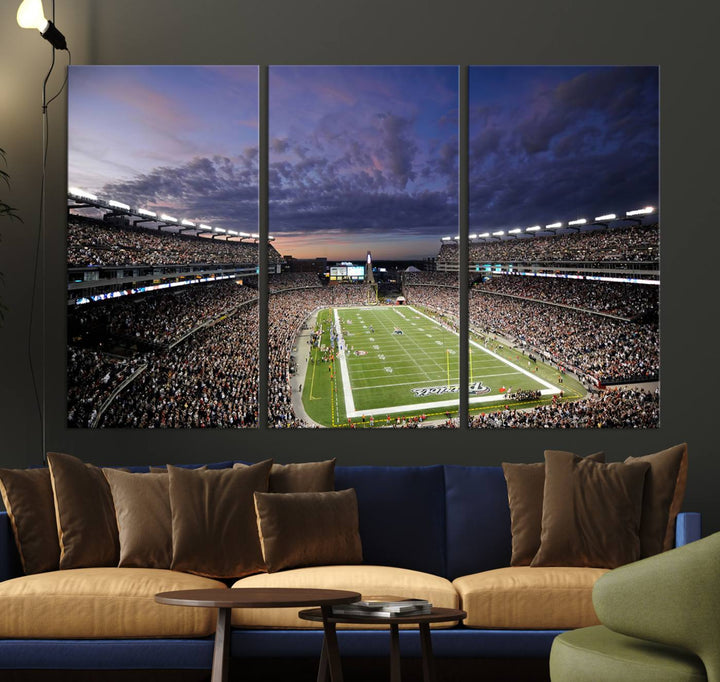 Gillette Stadium Wall Art Canvas Print