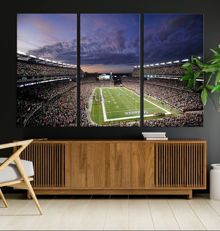 Gillette Stadium Wall Art Canvas Print