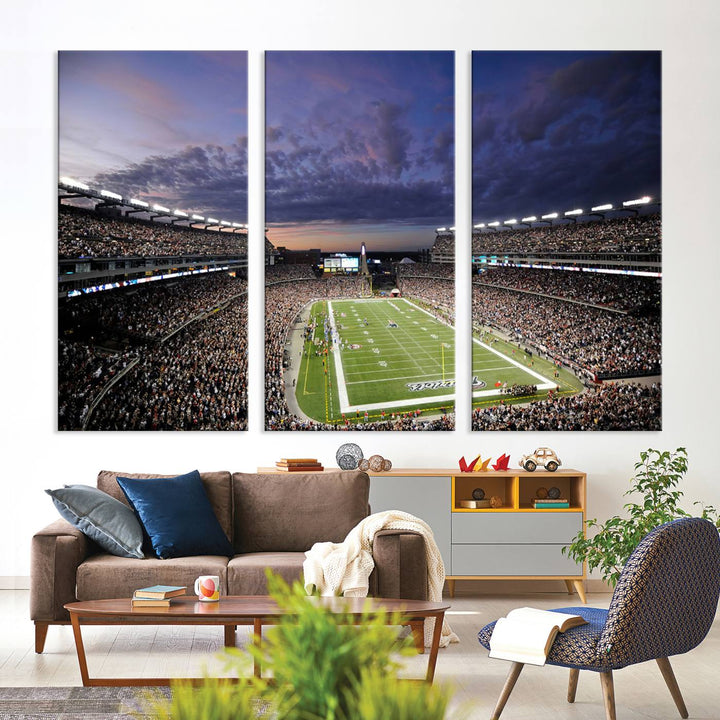 Gillette Stadium Wall Art Canvas Print