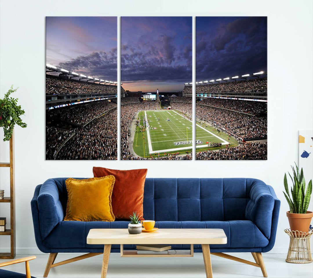 Gillette Stadium Wall Art Canvas Print