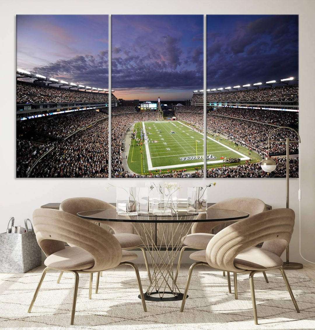 Gillette Stadium Wall Art Canvas Print