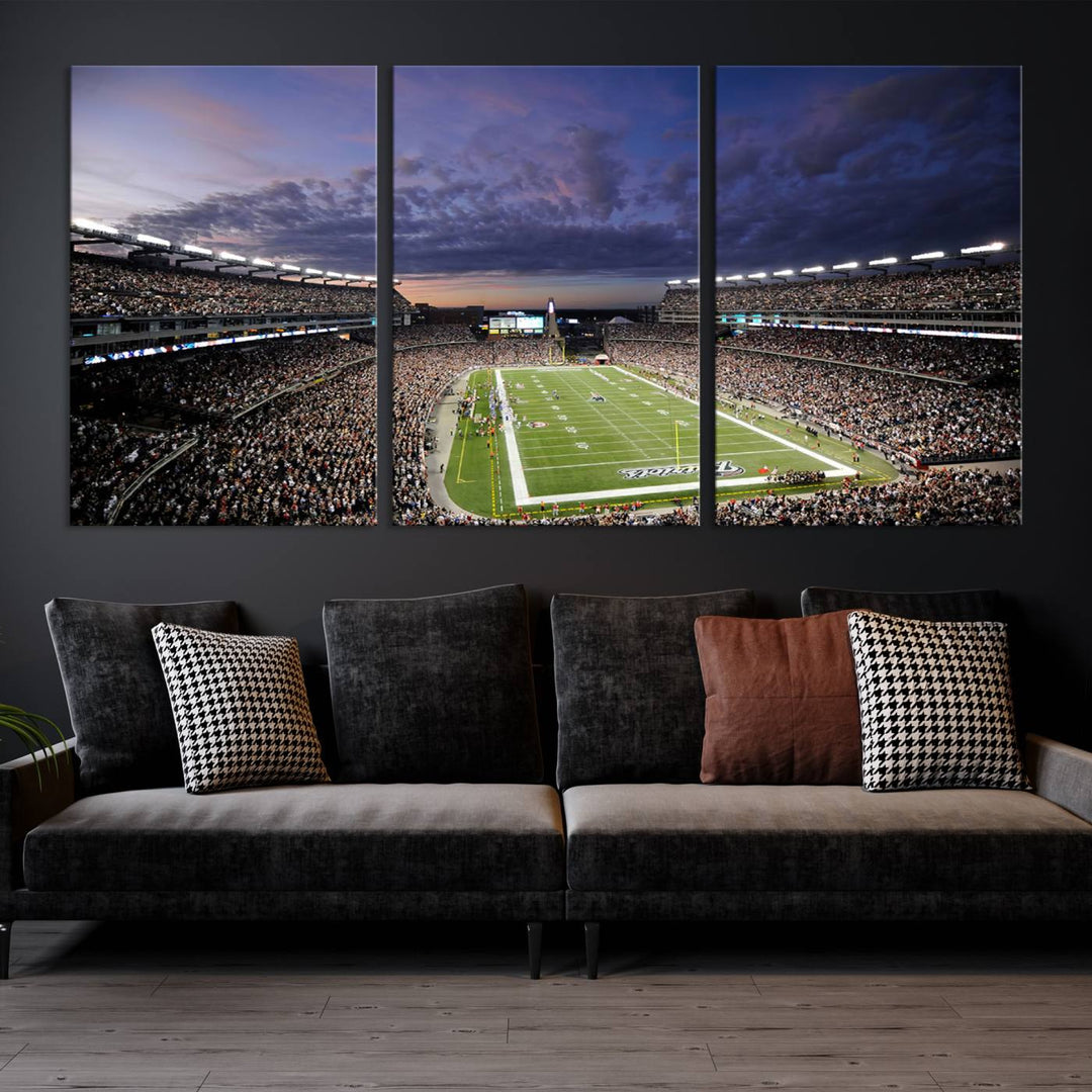 Gillette Stadium Wall Art Canvas Print