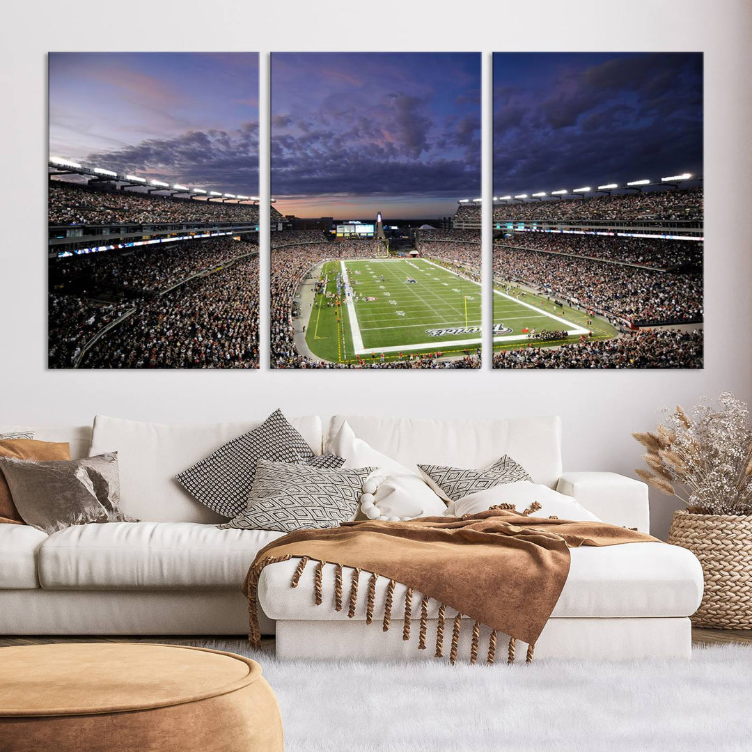 Gillette Stadium Wall Art Canvas Print