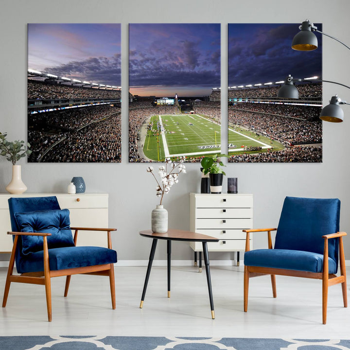 Gillette Stadium Wall Art Canvas Print