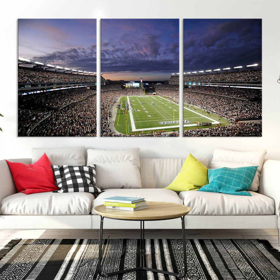 Gillette Stadium Wall Art Canvas Print