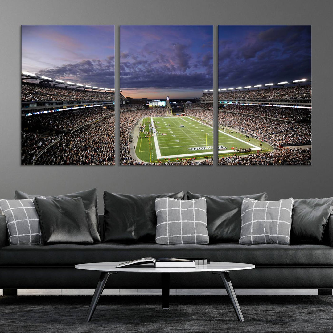 Gillette Stadium Wall Art Canvas Print