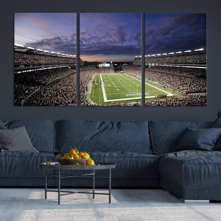 Gillette Stadium Wall Art Canvas Print