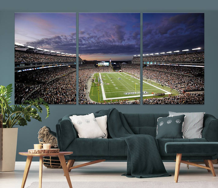 Gillette Stadium Wall Art Canvas Print