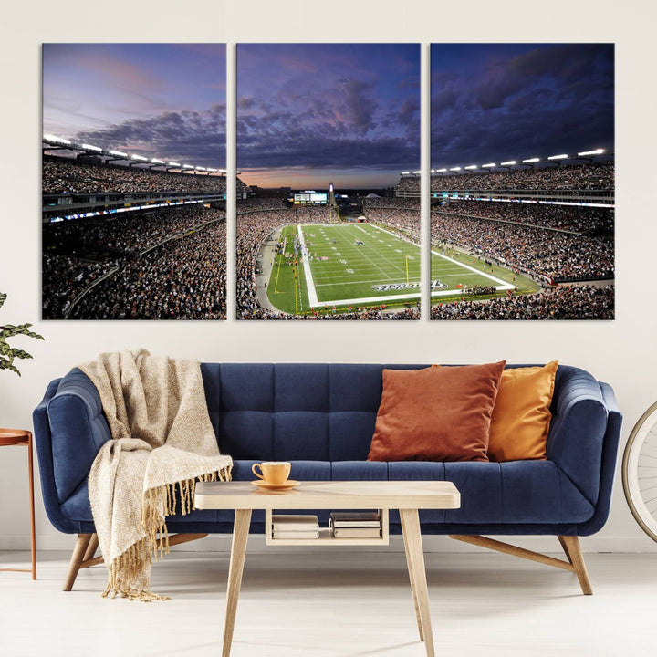 Gillette Stadium Wall Art Canvas Print