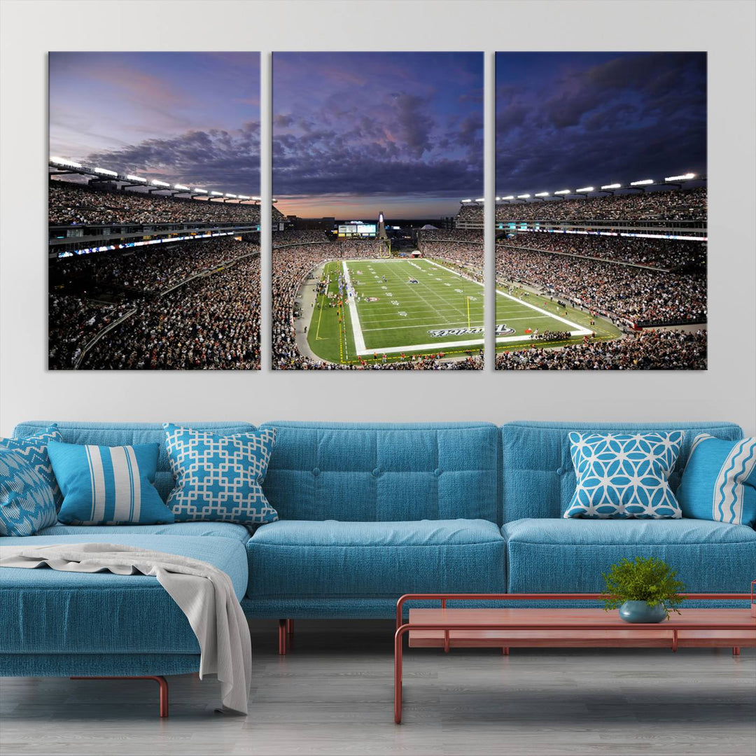 Gillette Stadium Wall Art Canvas Print