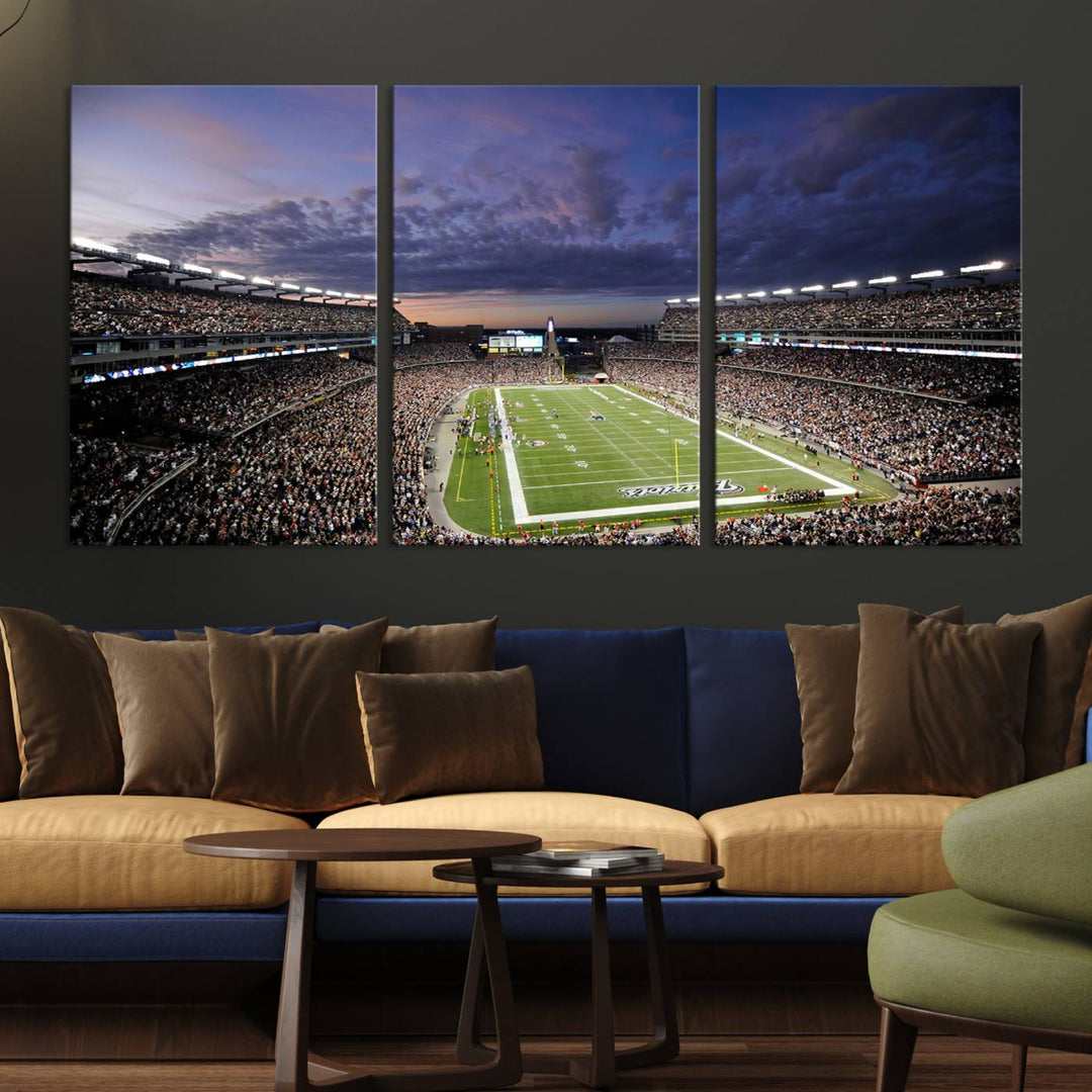 Gillette Stadium Wall Art Canvas Print