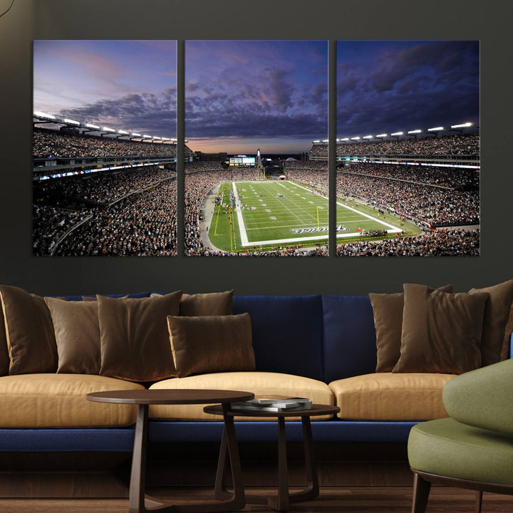 Gillette Stadium Wall Art Canvas Print