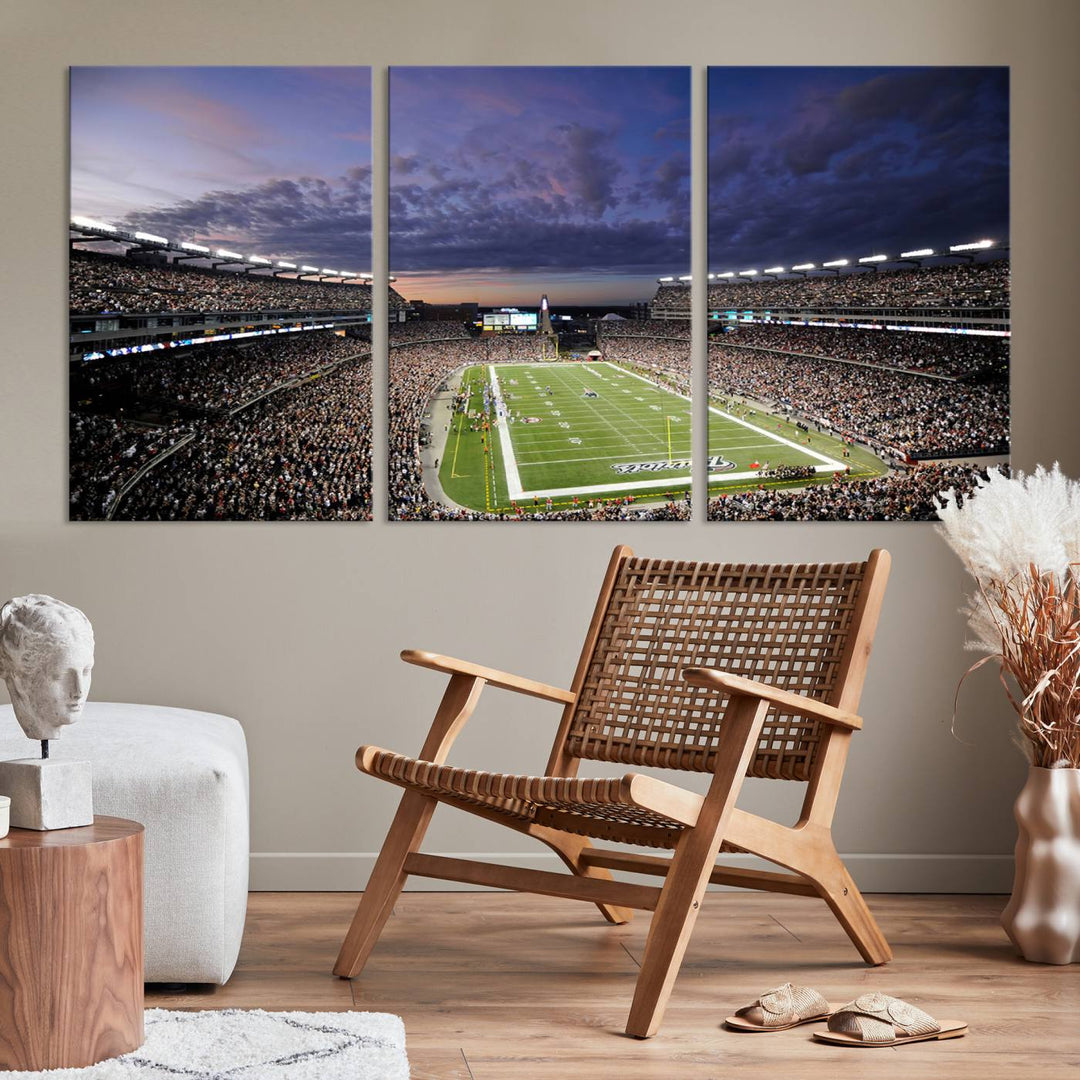 Gillette Stadium Wall Art Canvas Print