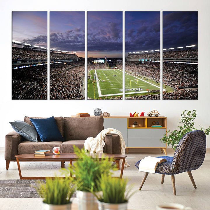 Gillette Stadium Wall Art Canvas Print