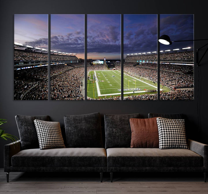 Gillette Stadium Wall Art Canvas Print