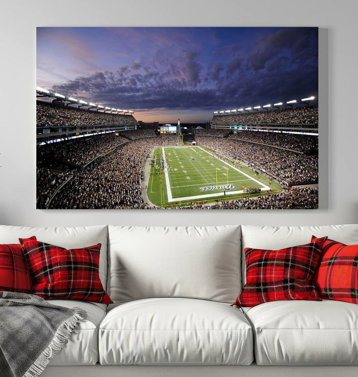 Gillette Stadium Wall Art Canvas Print