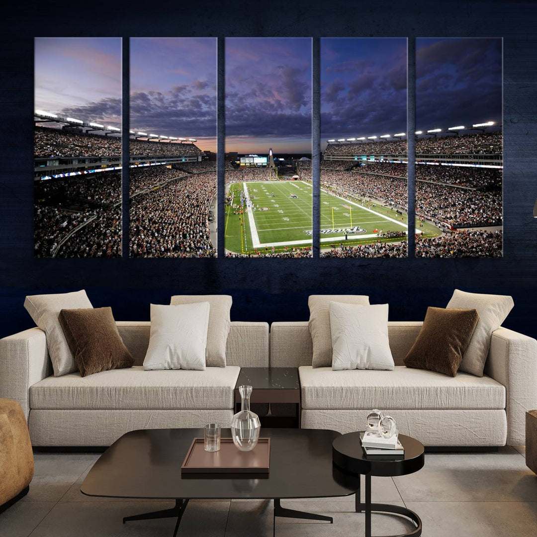 Gillette Stadium Wall Art Canvas Print