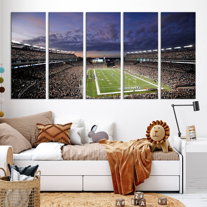 Gillette Stadium Wall Art Canvas Print