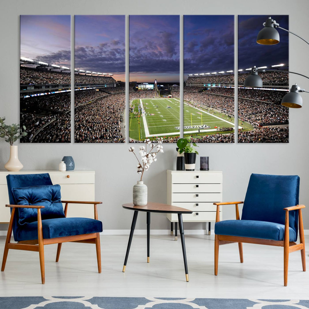 Gillette Stadium Wall Art Canvas Print