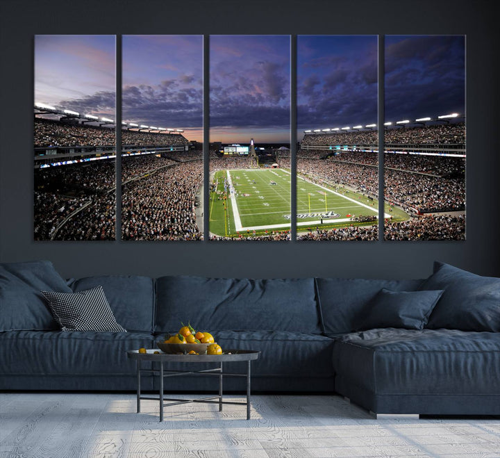 Gillette Stadium Wall Art Canvas Print