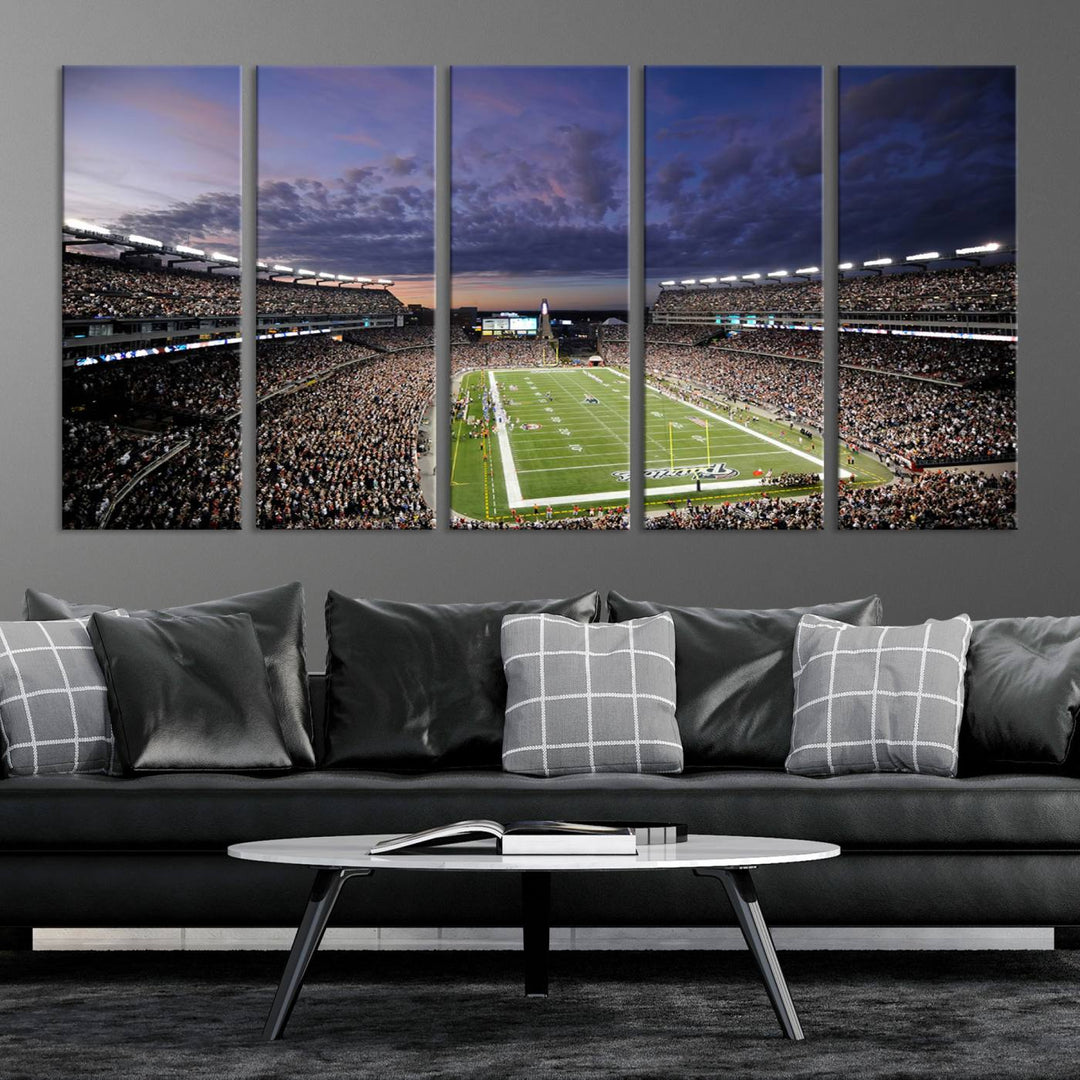 Gillette Stadium Wall Art Canvas Print