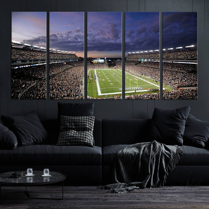 Gillette Stadium Wall Art Canvas Print