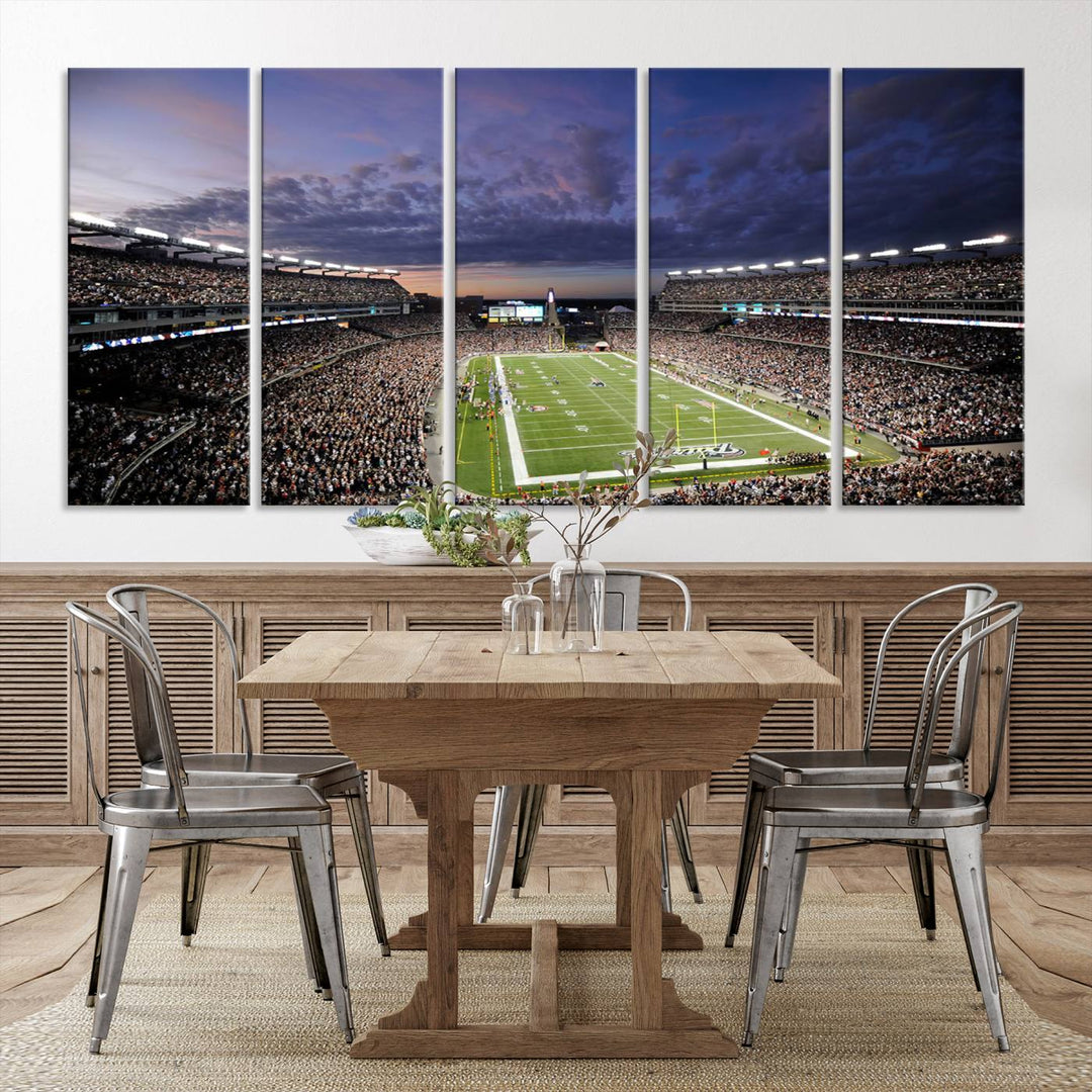 Gillette Stadium Wall Art Canvas Print