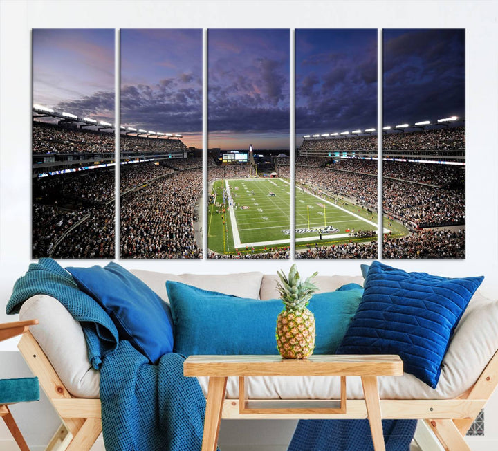 Gillette Stadium Wall Art Canvas Print