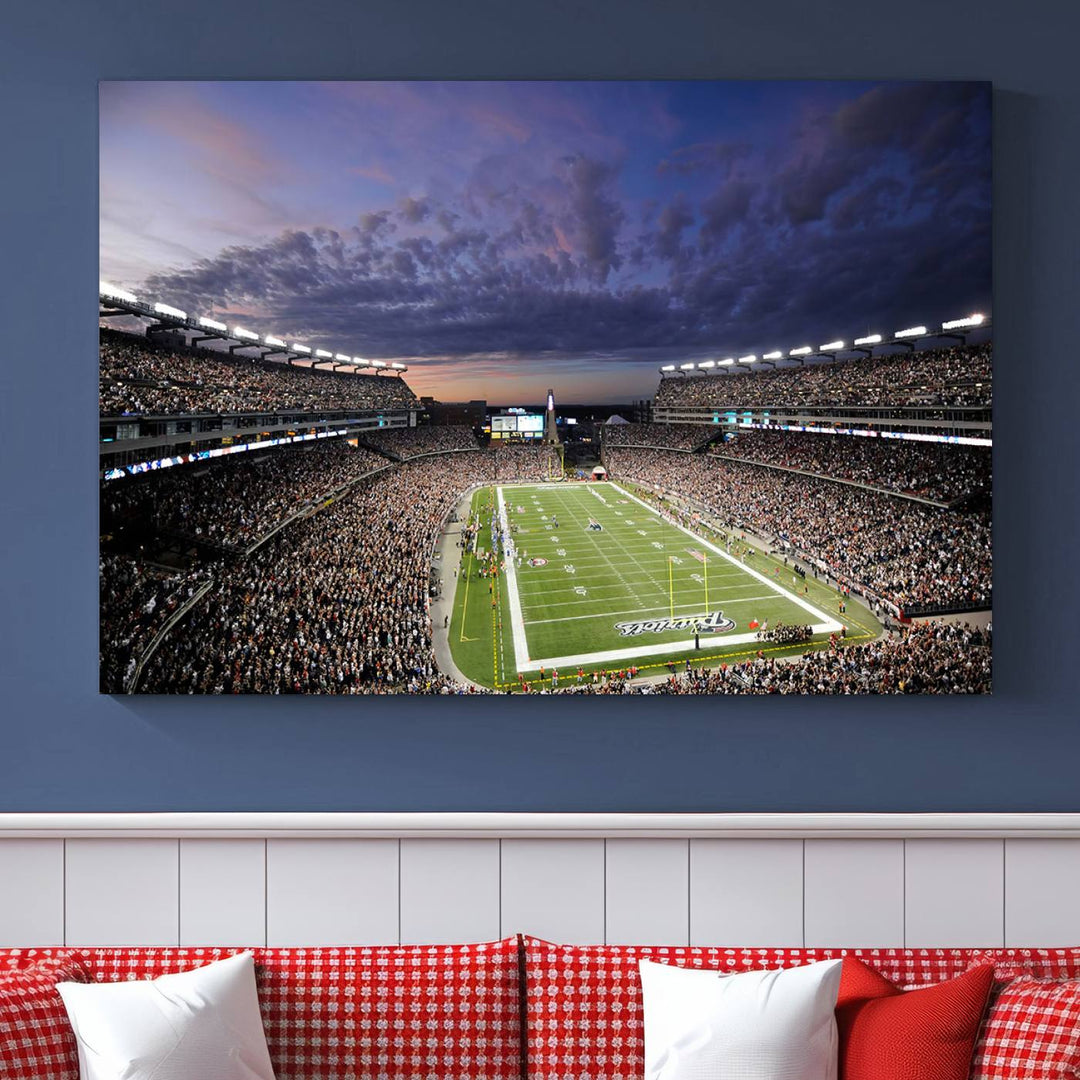 Gillette Stadium Wall Art Canvas Print