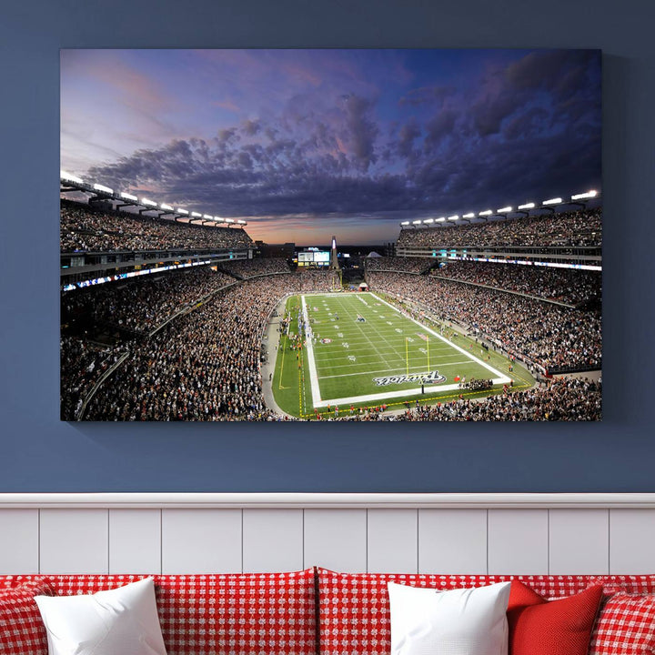 Gillette Stadium Wall Art Canvas Print