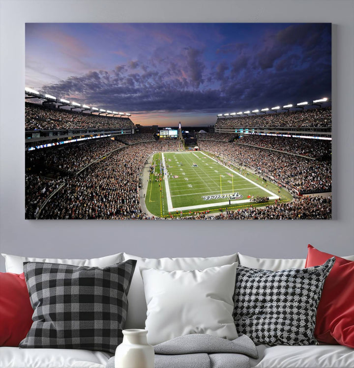 Gillette Stadium Wall Art Canvas Print