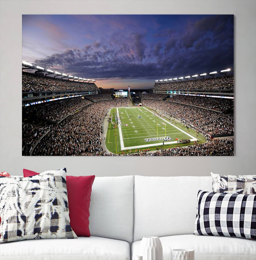 Gillette Stadium Wall Art Canvas Print