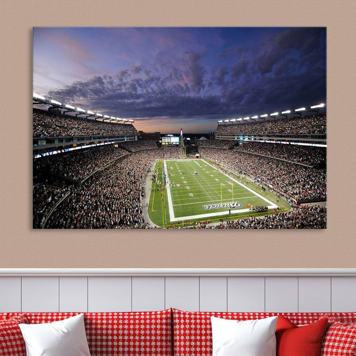 Gillette Stadium Wall Art Canvas Print