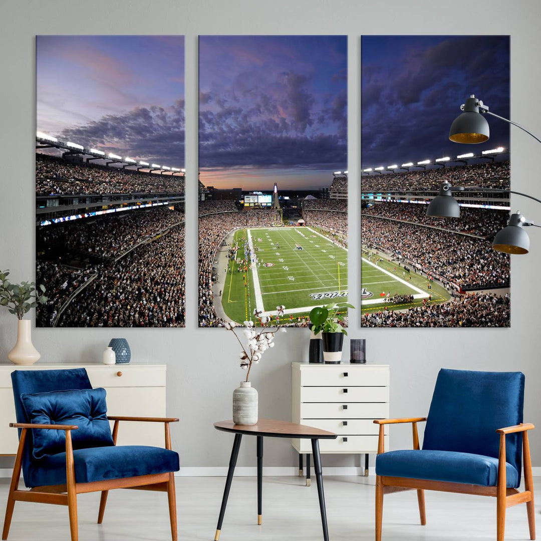 Gillette Stadium Wall Art Canvas Print