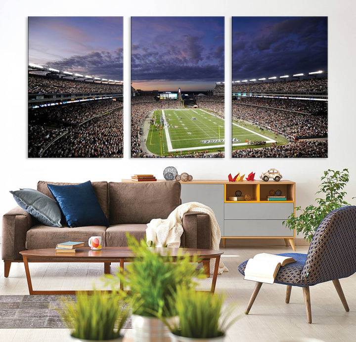 Gillette Stadium Wall Art Canvas Print