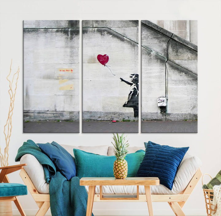 Girl with a balloon Banksy Art Print