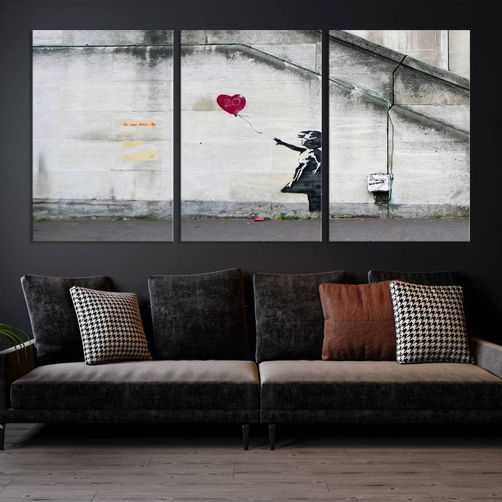 Girl with a balloon Banksy Art Print