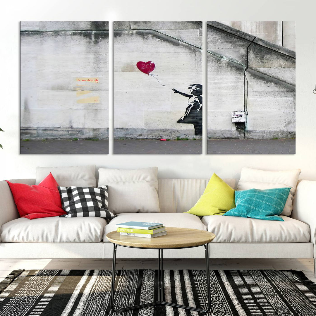 Girl with a balloon Banksy Art Print