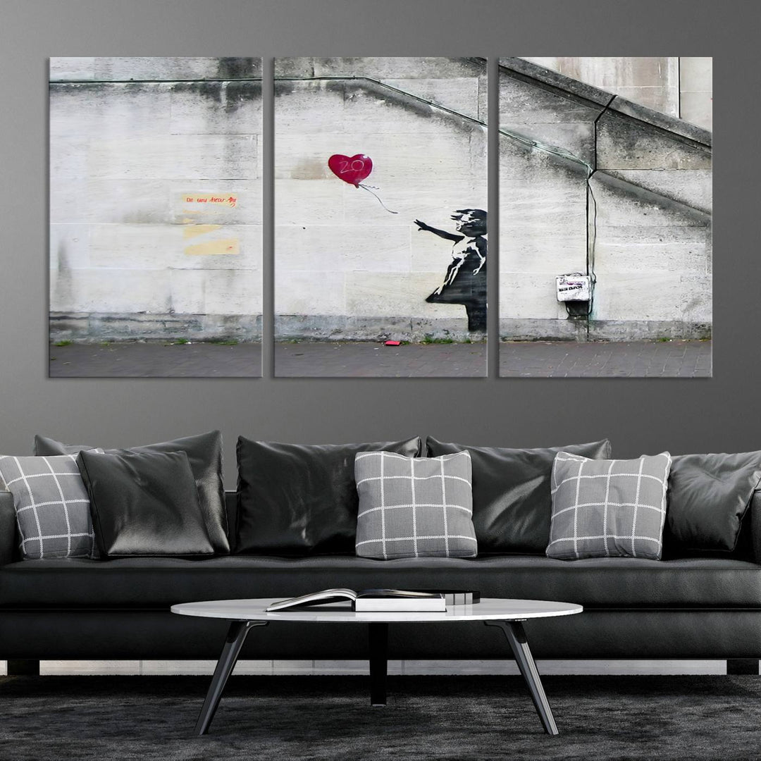 Girl with a balloon Banksy Art Print