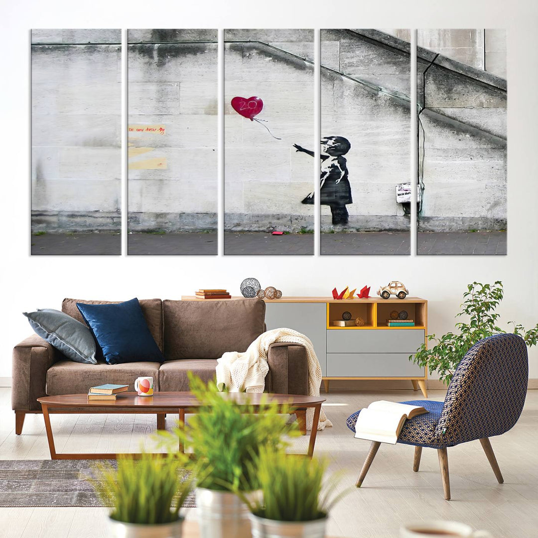 Girl with a balloon Banksy Art Print