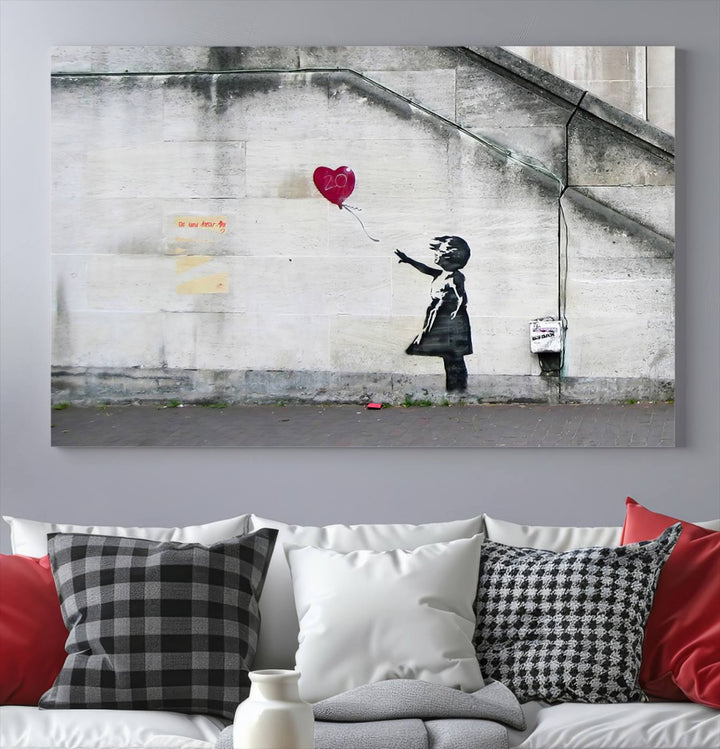 Girl with a balloon Banksy Art Print