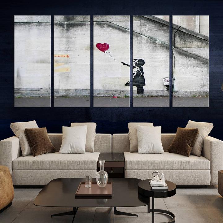 Girl with a balloon Banksy Art Print