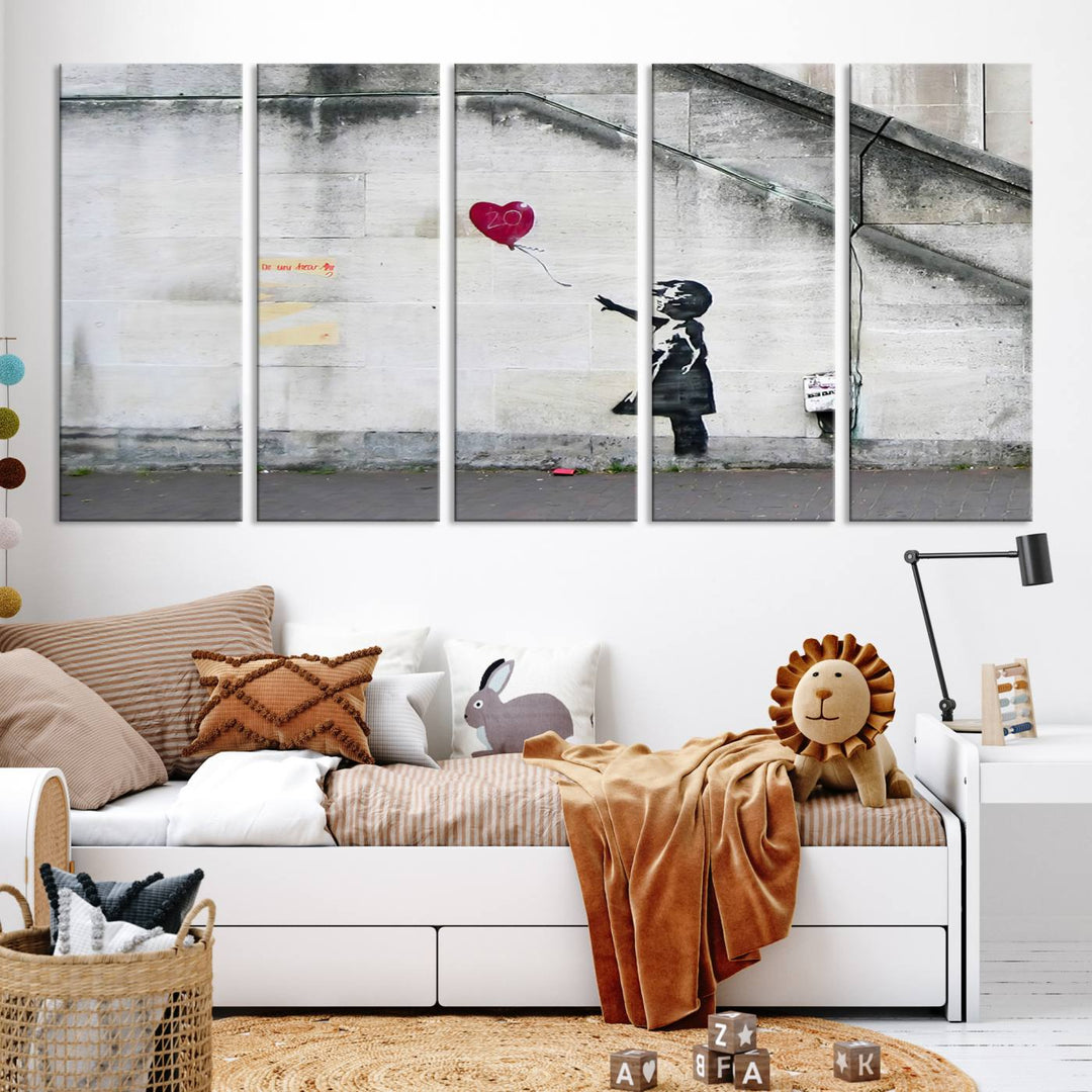 Girl with a balloon Banksy Art Print