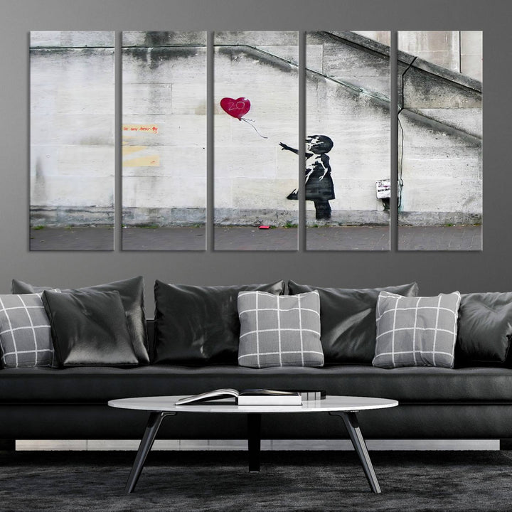 Girl with a balloon Banksy Art Print